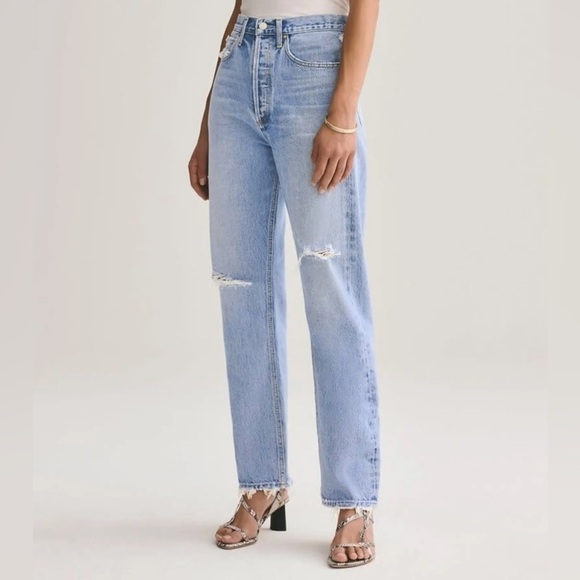 Agolde 90's Mid Rise Loose Fit in Captured - Picture 1 of 11